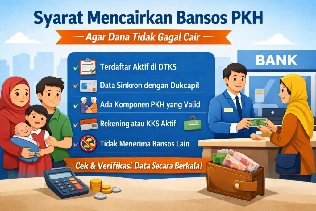 Syarat mencairkan bansos PKH