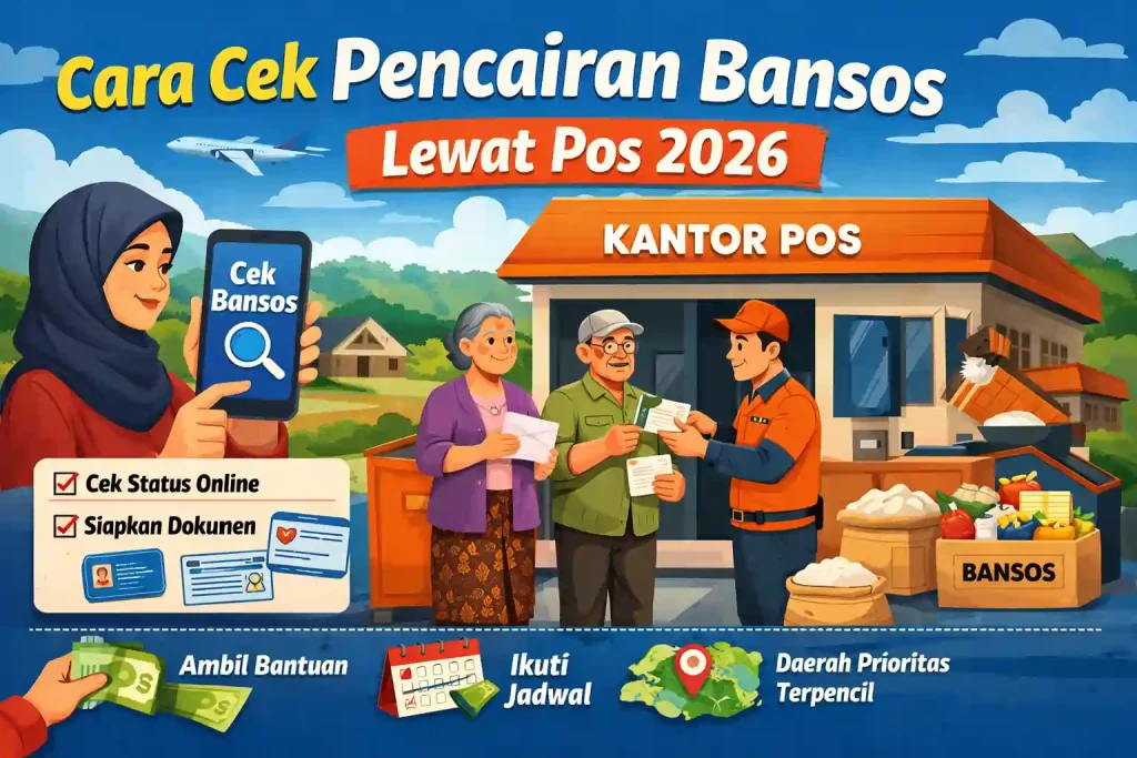 Cara Cek Pencairan Bansos Lewat Pos