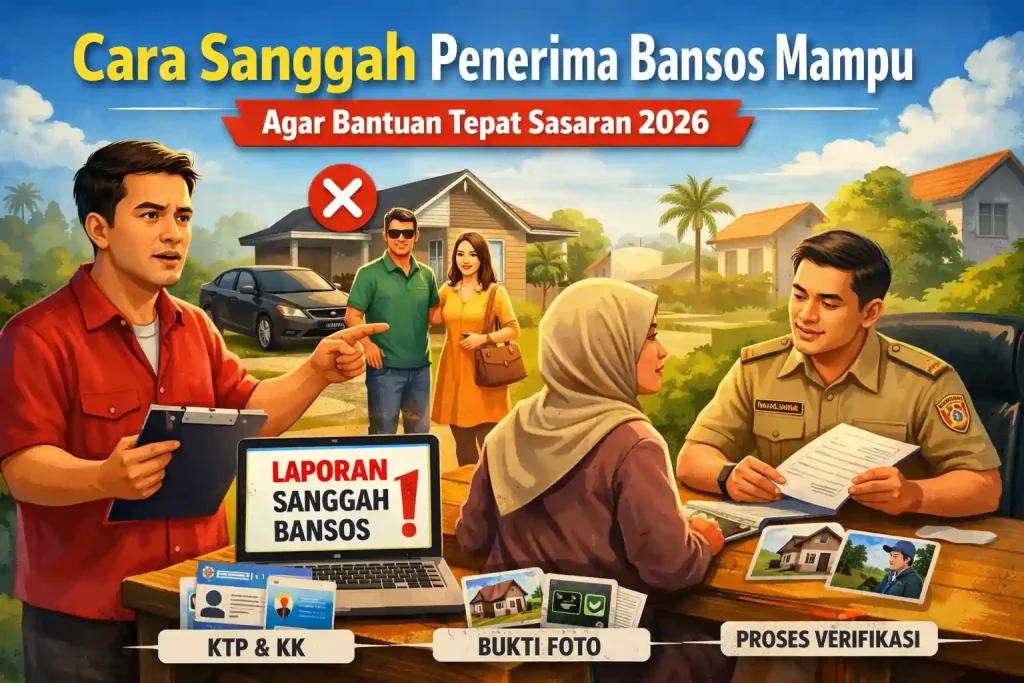 Cara Sanggah Penerima Bansos Mampu
