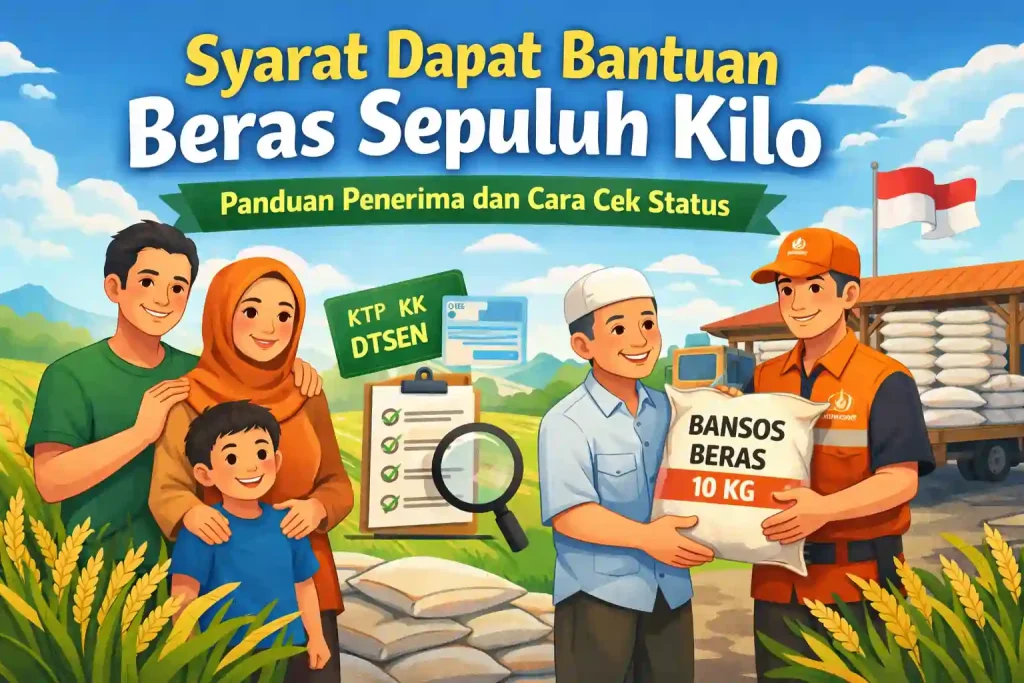 Syarat Dapat Bantuan Beras Sepuluh Kilo