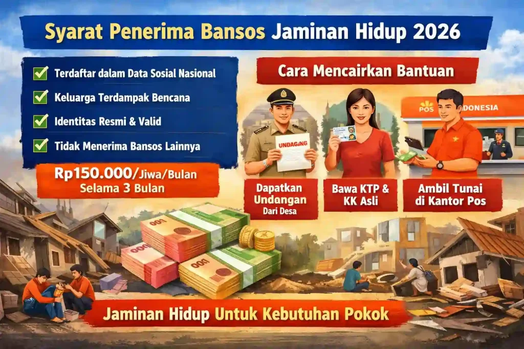 Syarat Penerima Bansos Jaminan Hidup