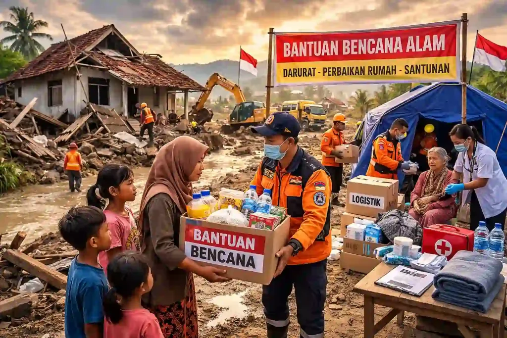 cara mendapatkan bantuan bencana alam