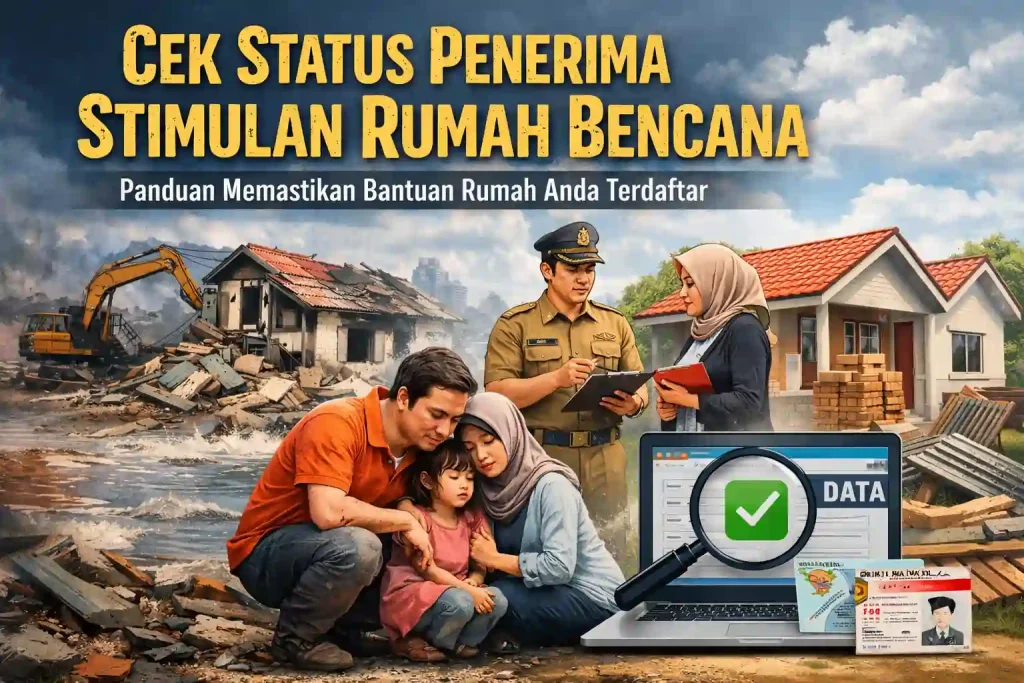 cek status penerima stimulan rumah bencana