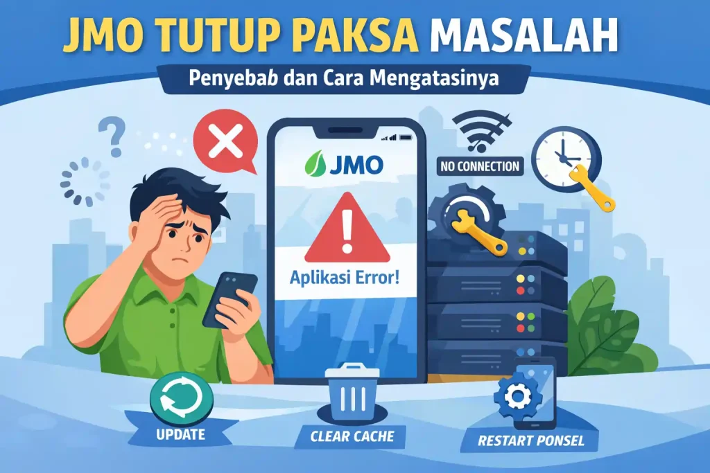 jmo tutup paksa masalah