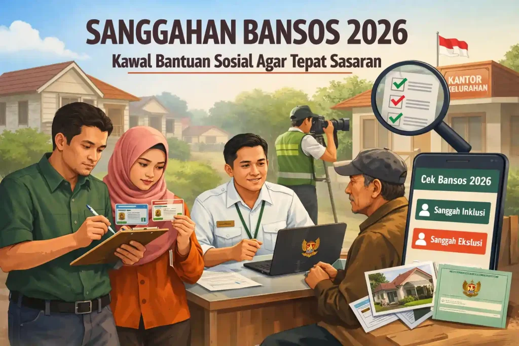 sanggahan bansos adalah