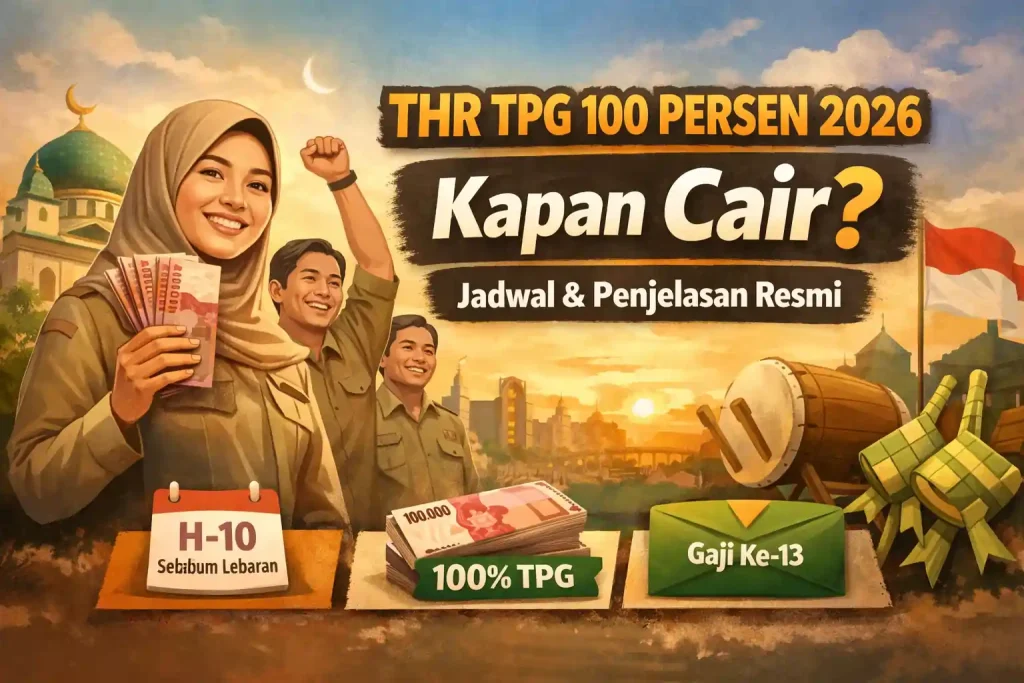 thr tpg 100 persen 2026 kapan cair