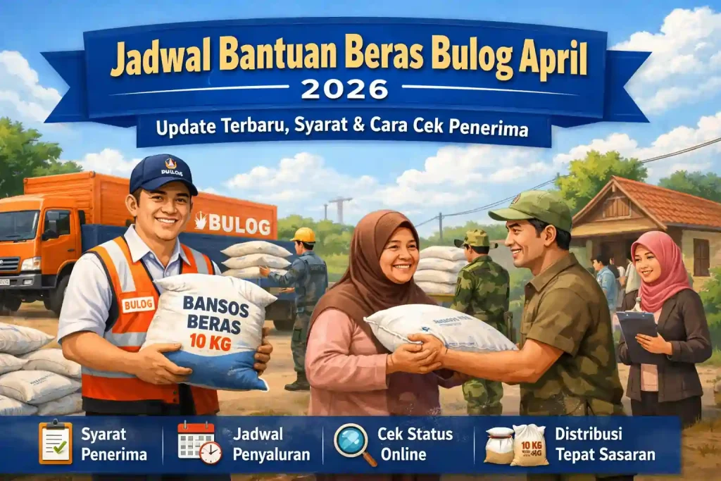 Jadwal Bantuan Beras Bulog April