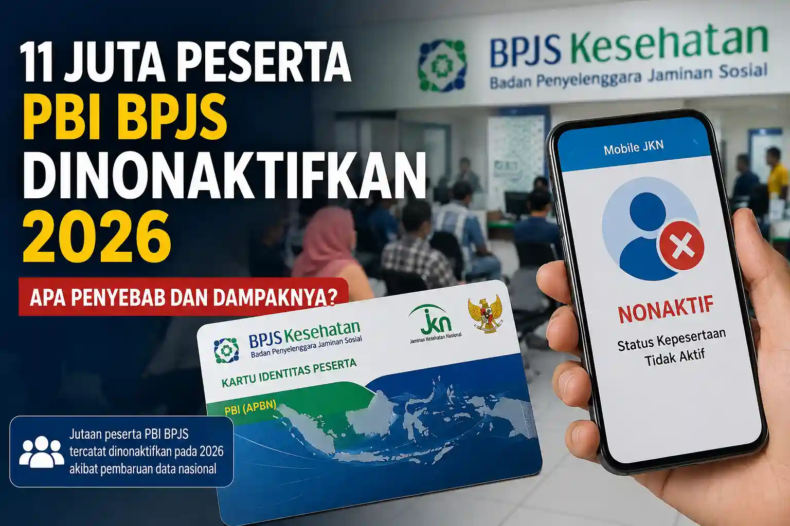 11 Juta Peserta PBI BPJS Dinonaktifkan 2026 11 Juta Peserta PBI BPJS Dinonaktifkan 2026
