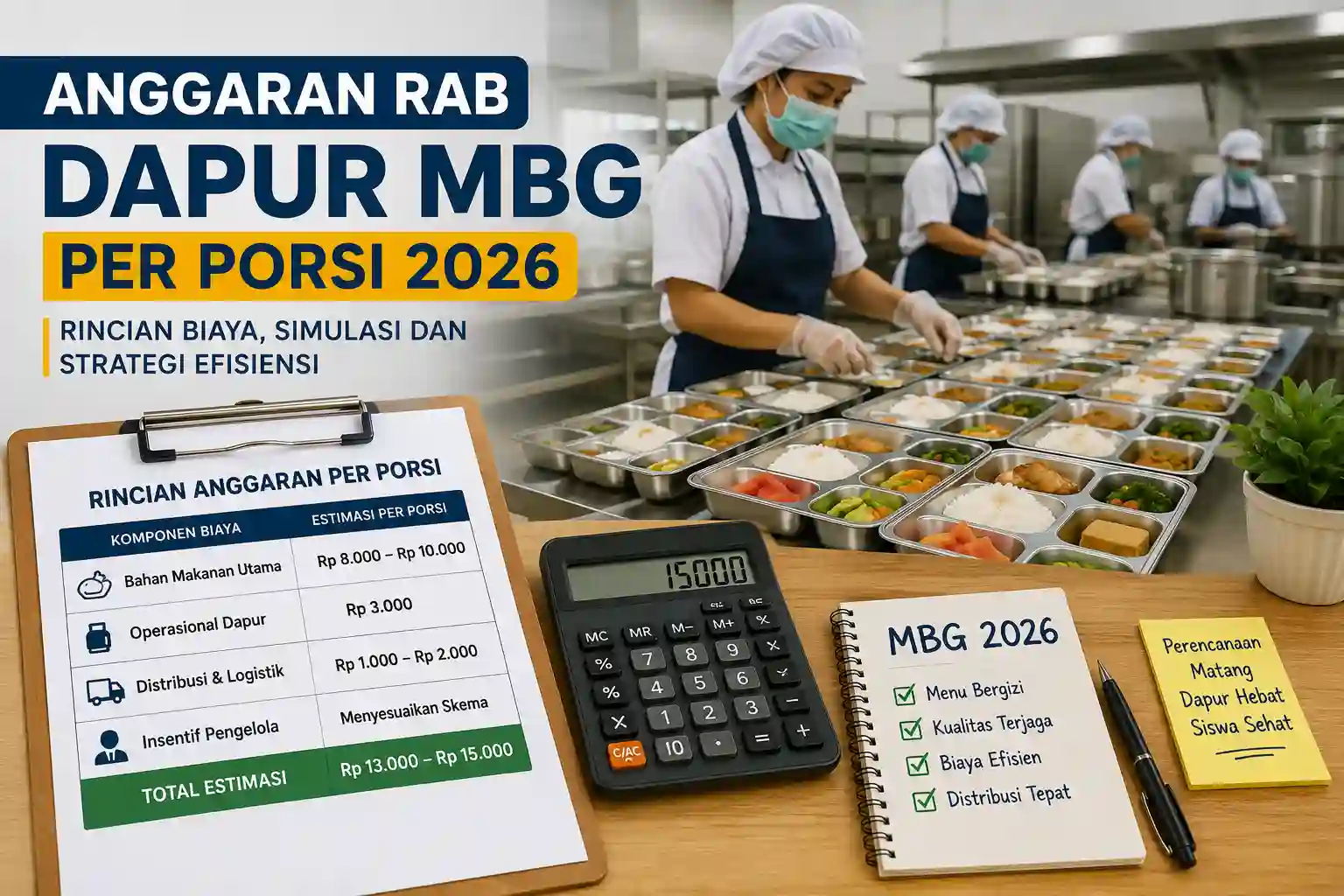 Anggaran RAB Dapur MBG Per Porsi 2026 Anggaran RAB Dapur MBG Per Porsi 2026