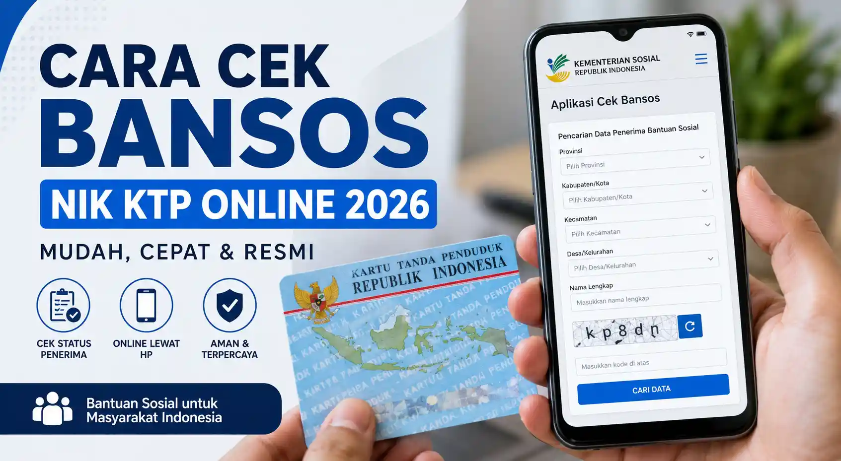 Cara Cek Bansos NIK KTP Online 2026 Cara Cek Bansos NIK KTP Online 2026