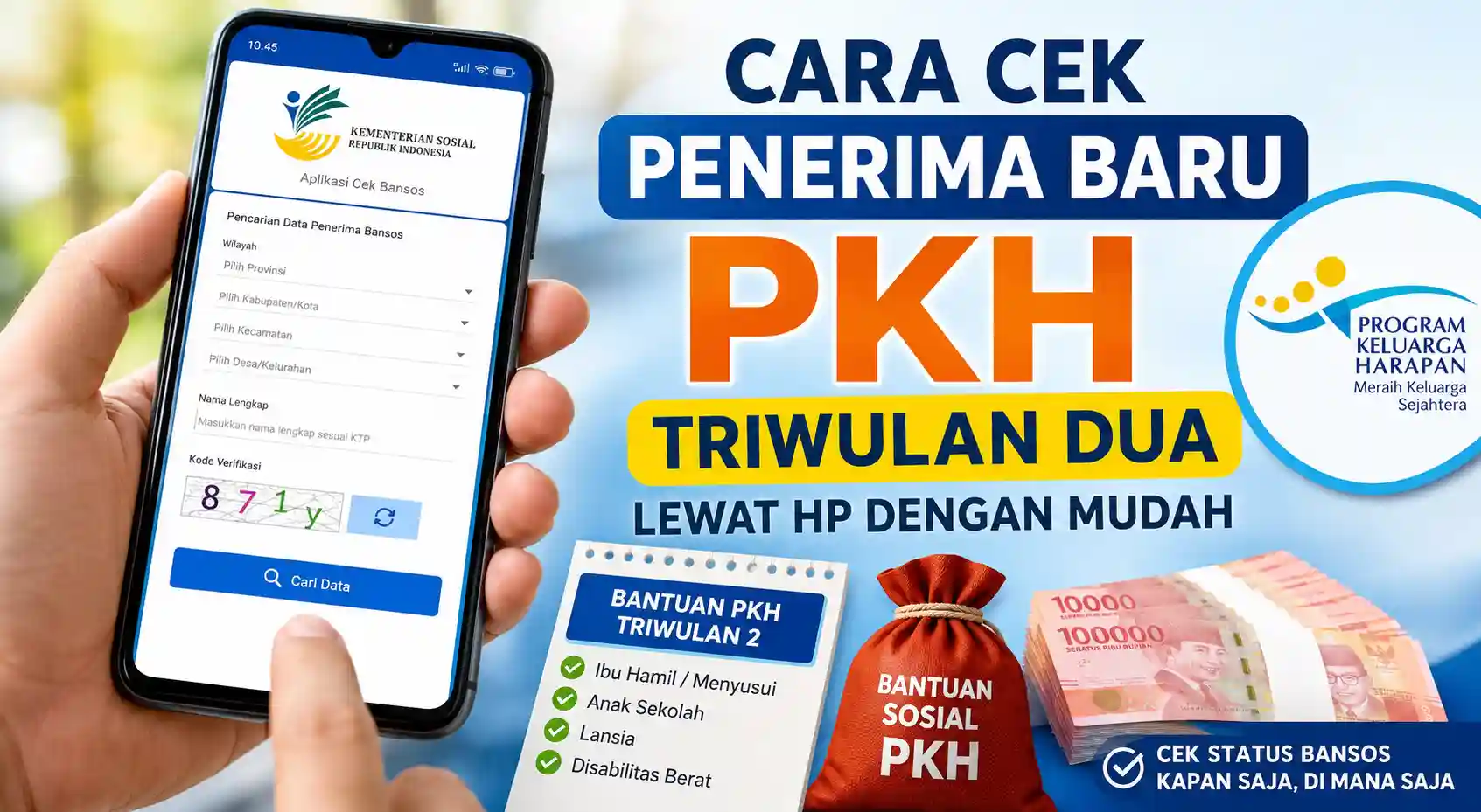 Cara Cek Penerima Baru PKH Triwulan Dua Cara Cek Penerima Baru PKH Triwulan Dua