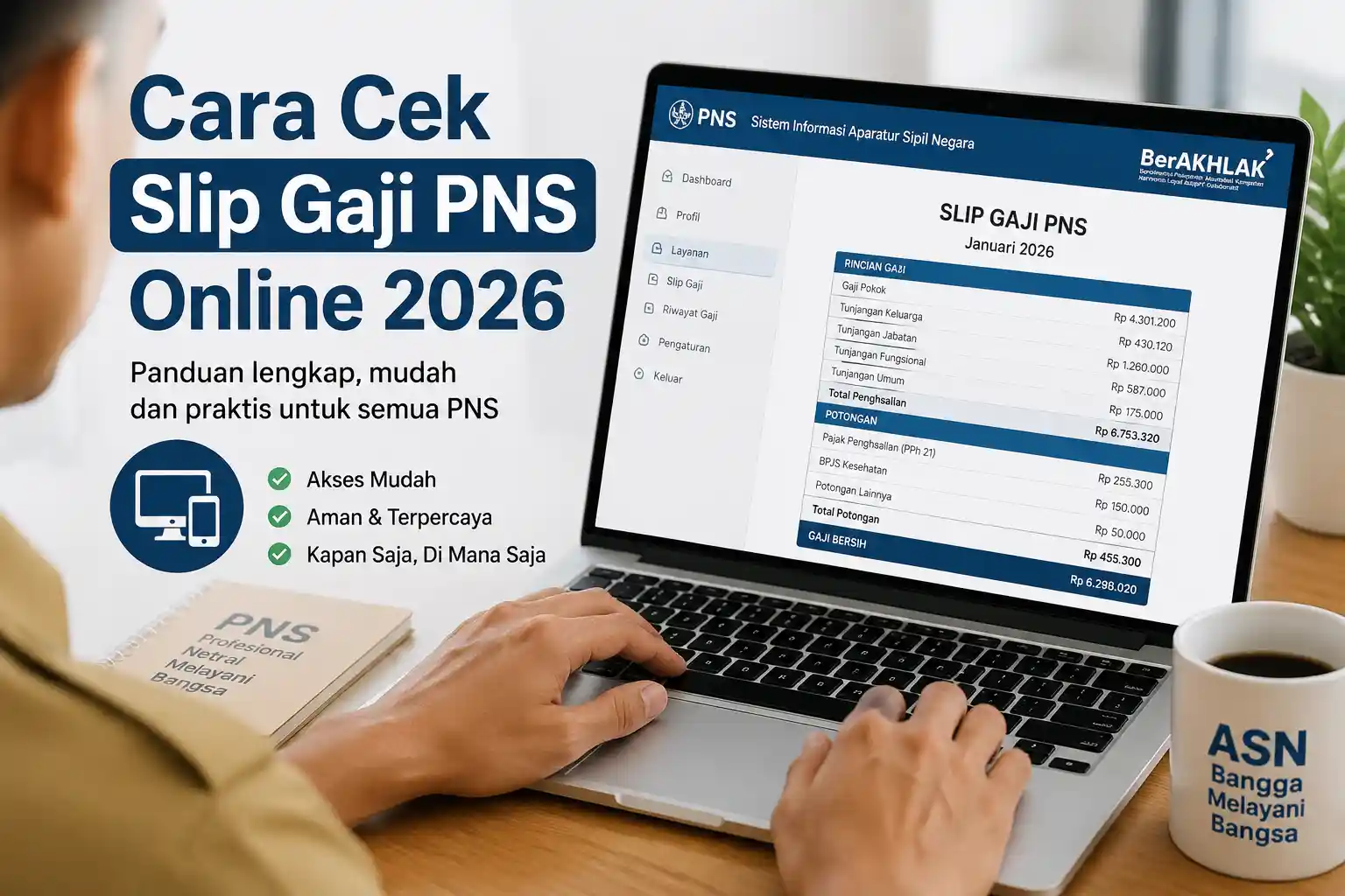 Cara Cek Slip Gaji PNS Online 2026 Cara Cek Slip Gaji PNS Online 2026
