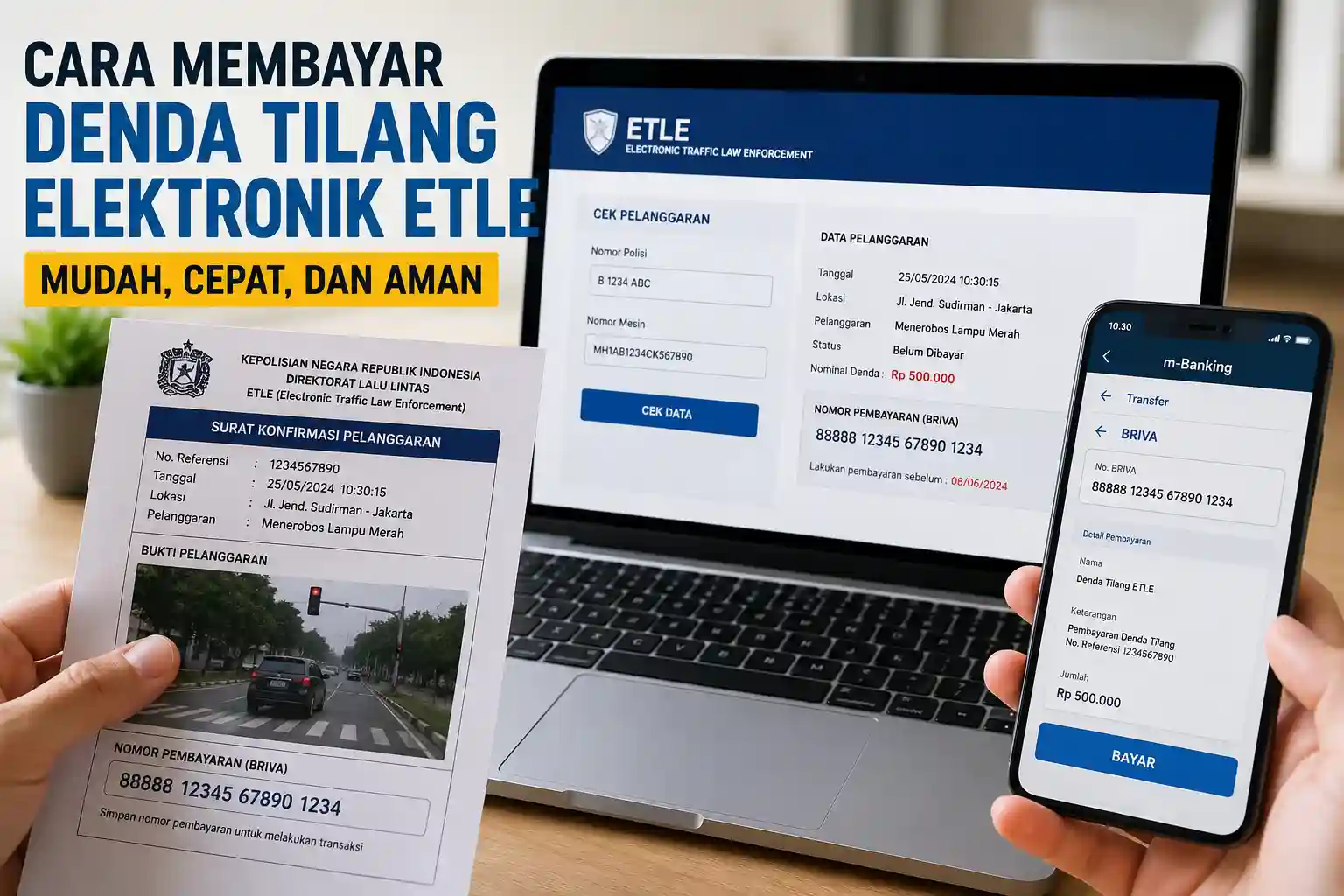 Cara Membayar Denda Tilang Elektronik Etle Cara Membayar Denda Tilang Elektronik Etle