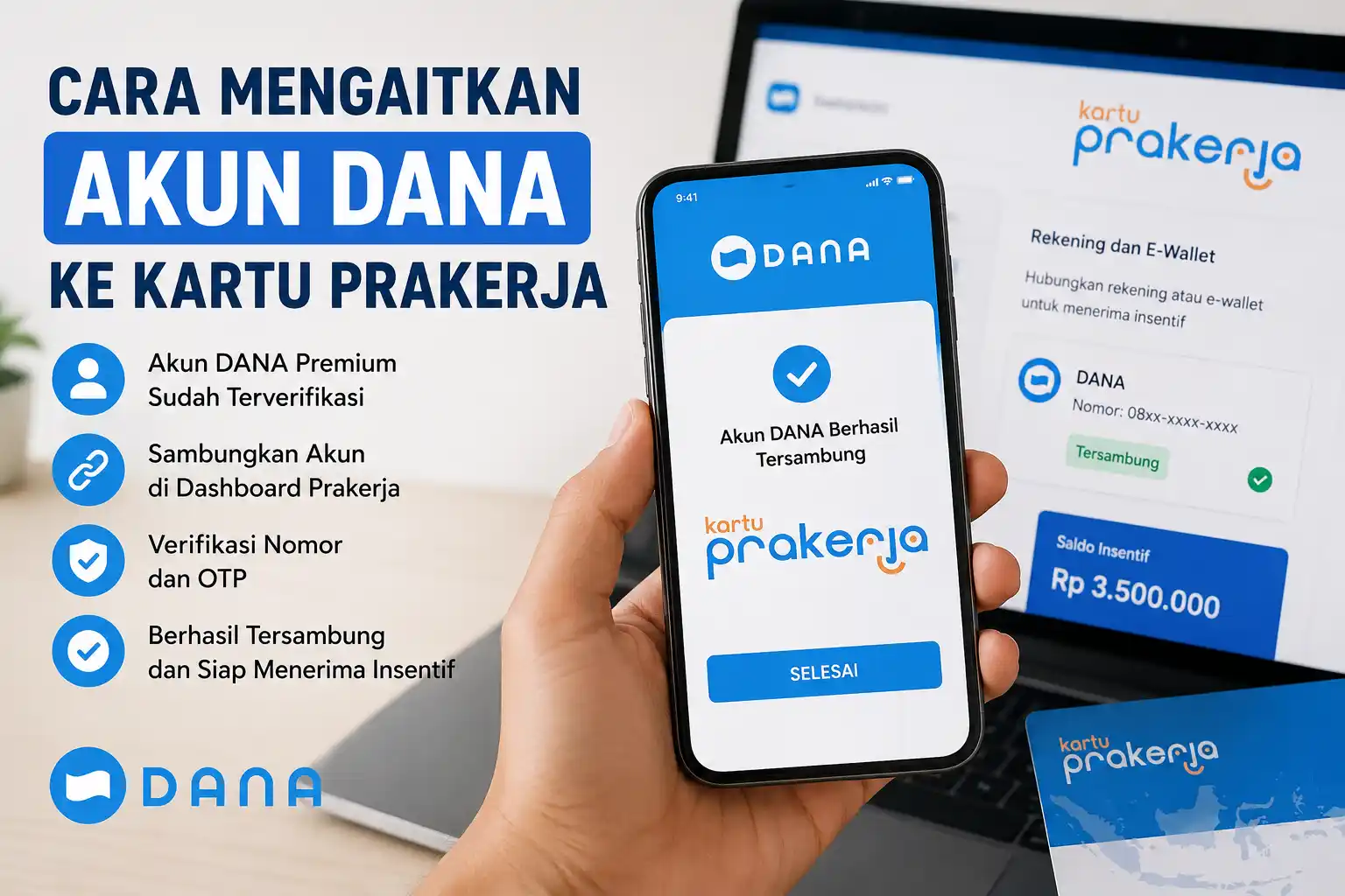 Cara Mengaitkan Akun Dana Ke Kartu Prakerja Cara Mengaitkan Akun Dana Ke Kartu Prakerja