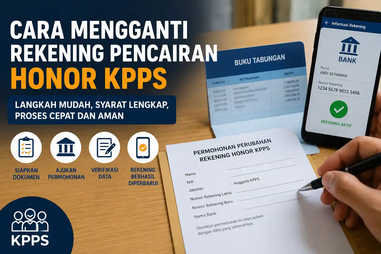 Cara Mengganti Rekening Pencairan Honor Kpps Cara Mengganti Rekening Pencairan Honor Kpps