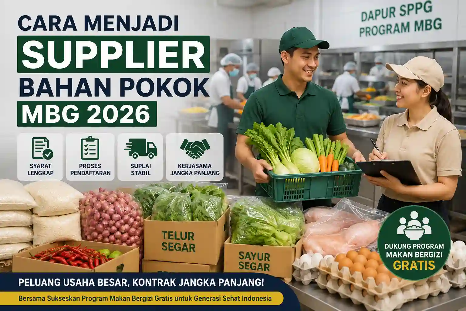 Cara Menjadi Supplier Bahan Pokok MBG 2026 Cara Menjadi Supplier Bahan Pokok MBG 2026