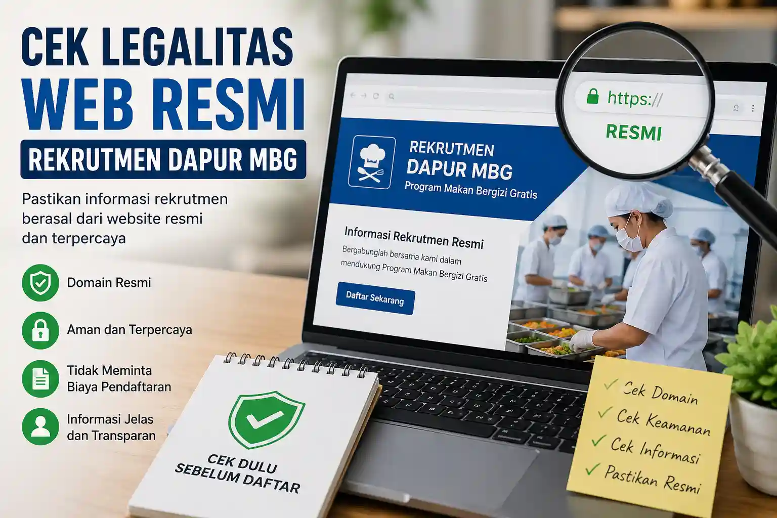 Cek Legalitas Web Resmi Rekrutmen Dapur Mbg Cek Legalitas Web Resmi Rekrutmen Dapur Mbg