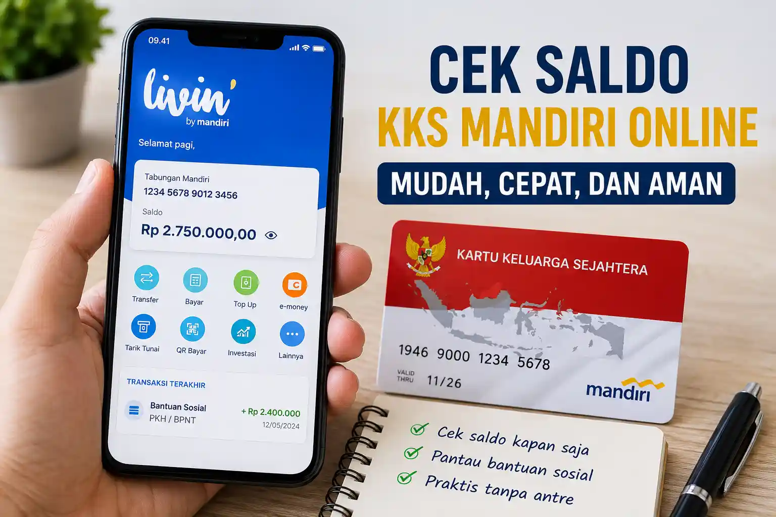 cek saldo kks mandiri online cek saldo kks mandiri online