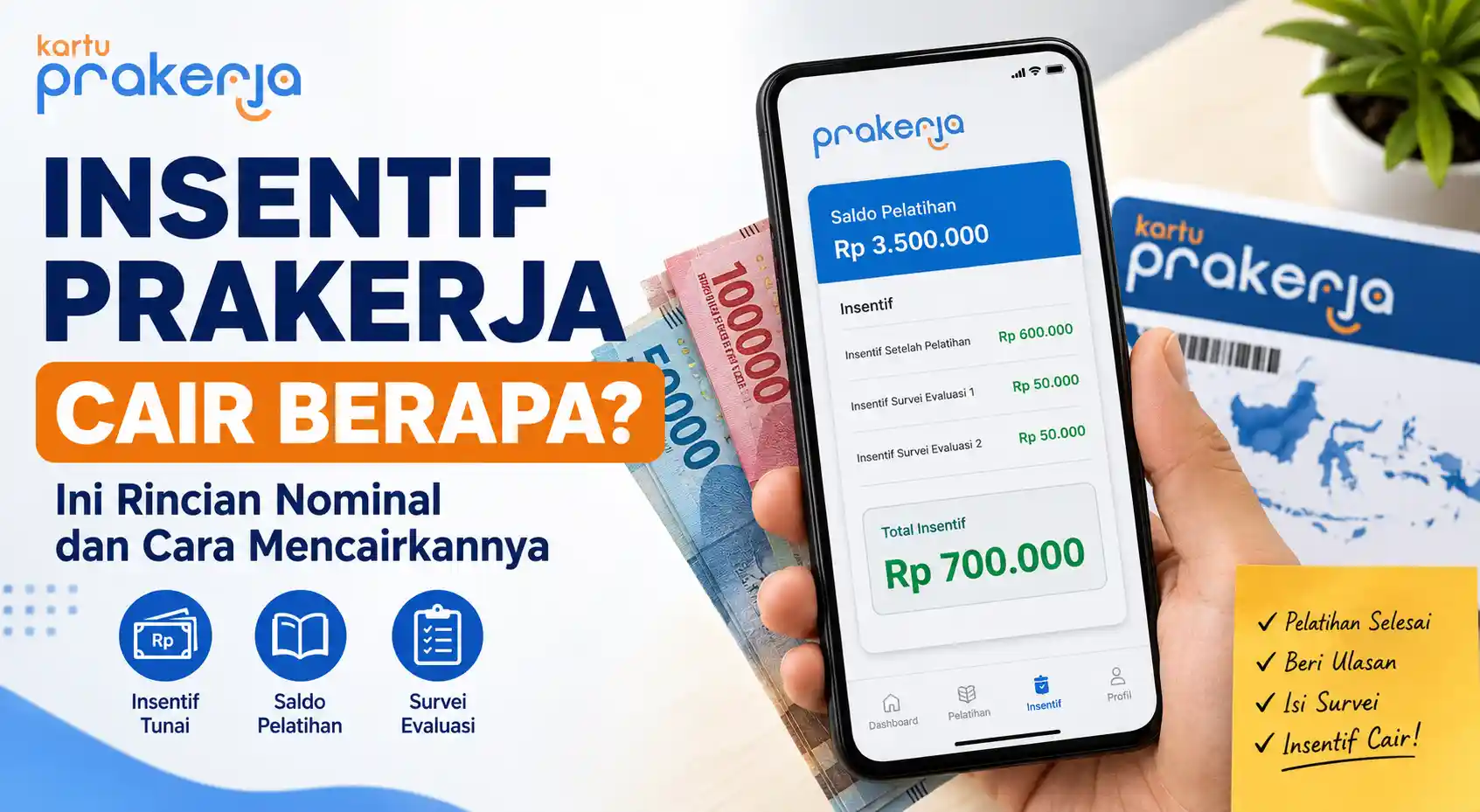 insentif prakerja cair berapa insentif prakerja cair berapa