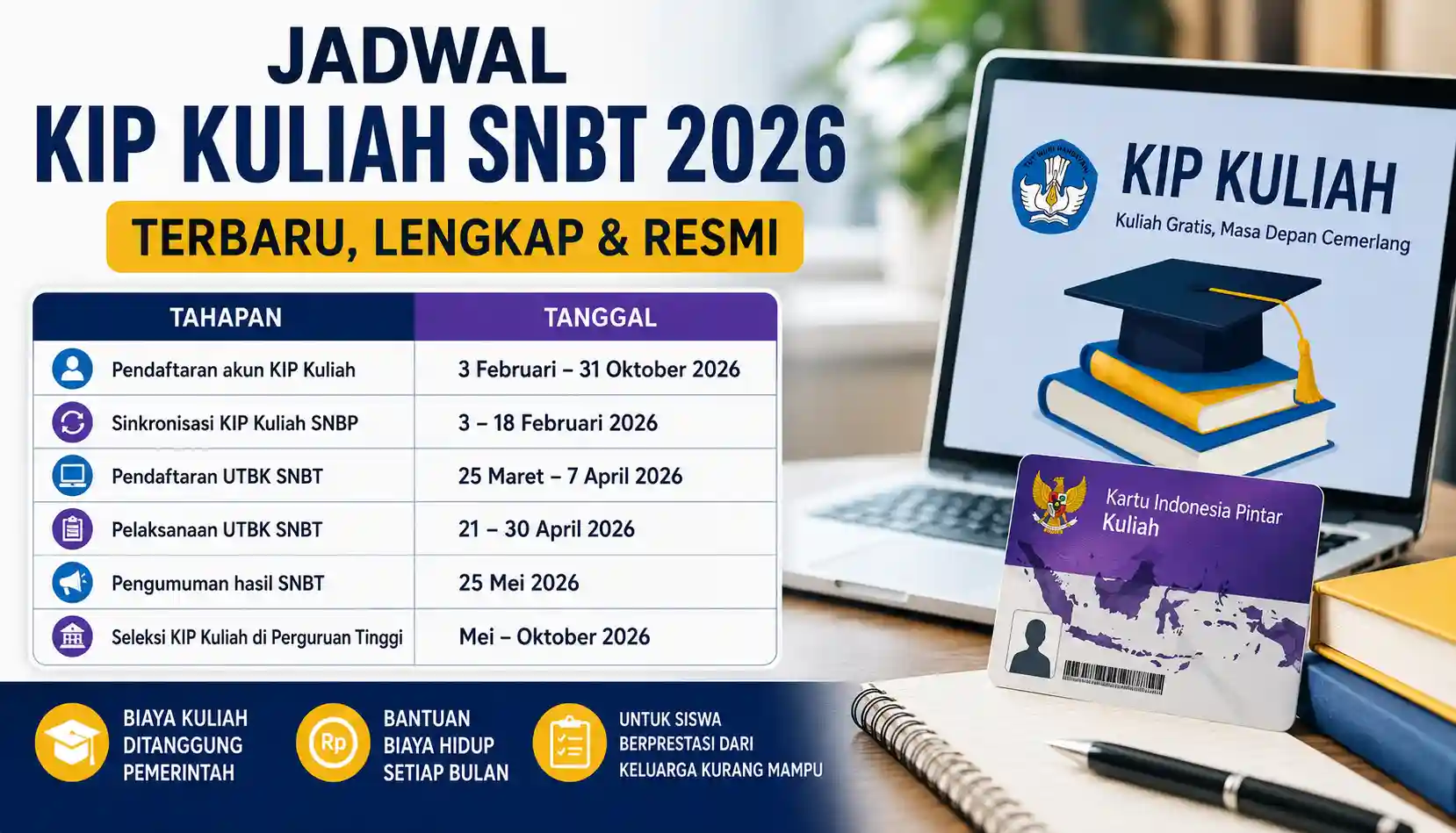 jadwal kip kuliah snbt 2026 jadwal kip kuliah snbt 2026