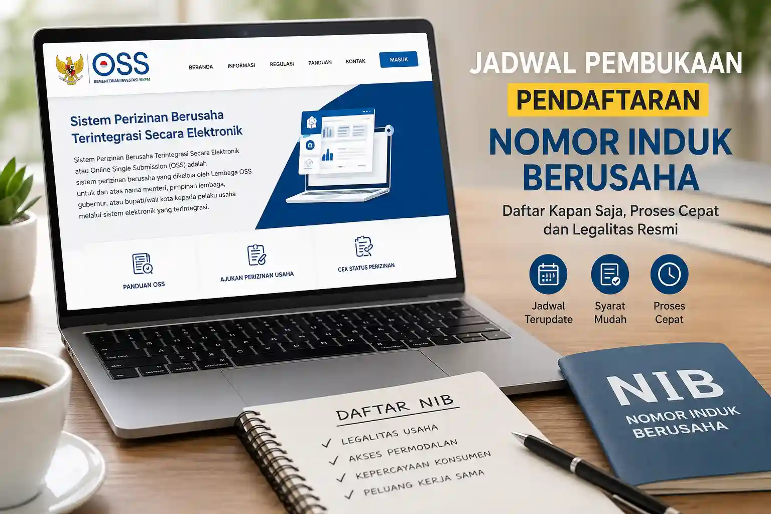 Jadwal Pembukaan Pendaftaran Nomor Induk Berusaha Jadwal Pembukaan Pendaftaran Nomor Induk Berusaha