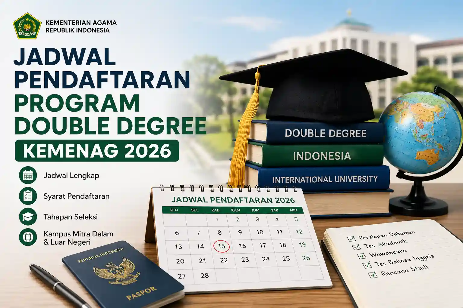 Jadwal Pendaftaran Program Double Degree Kemenag Jadwal Pendaftaran Program Double Degree Kemenag