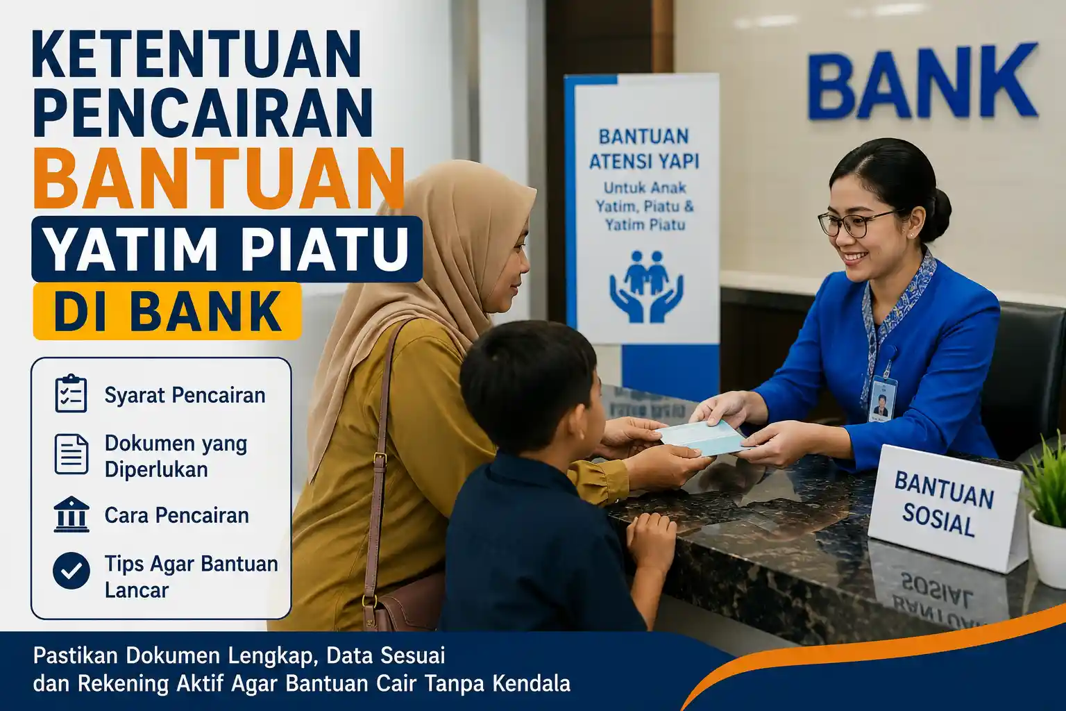 Ketentuan Pencairan Bantuan Yatim Piatu Di Bank Ketentuan Pencairan Bantuan Yatim Piatu Di Bank