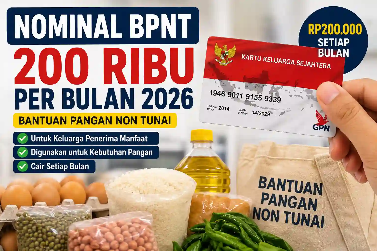 Nominal BPNT 200 Ribu Per Bulan 2026 Nominal BPNT 200 Ribu Per Bulan 2026