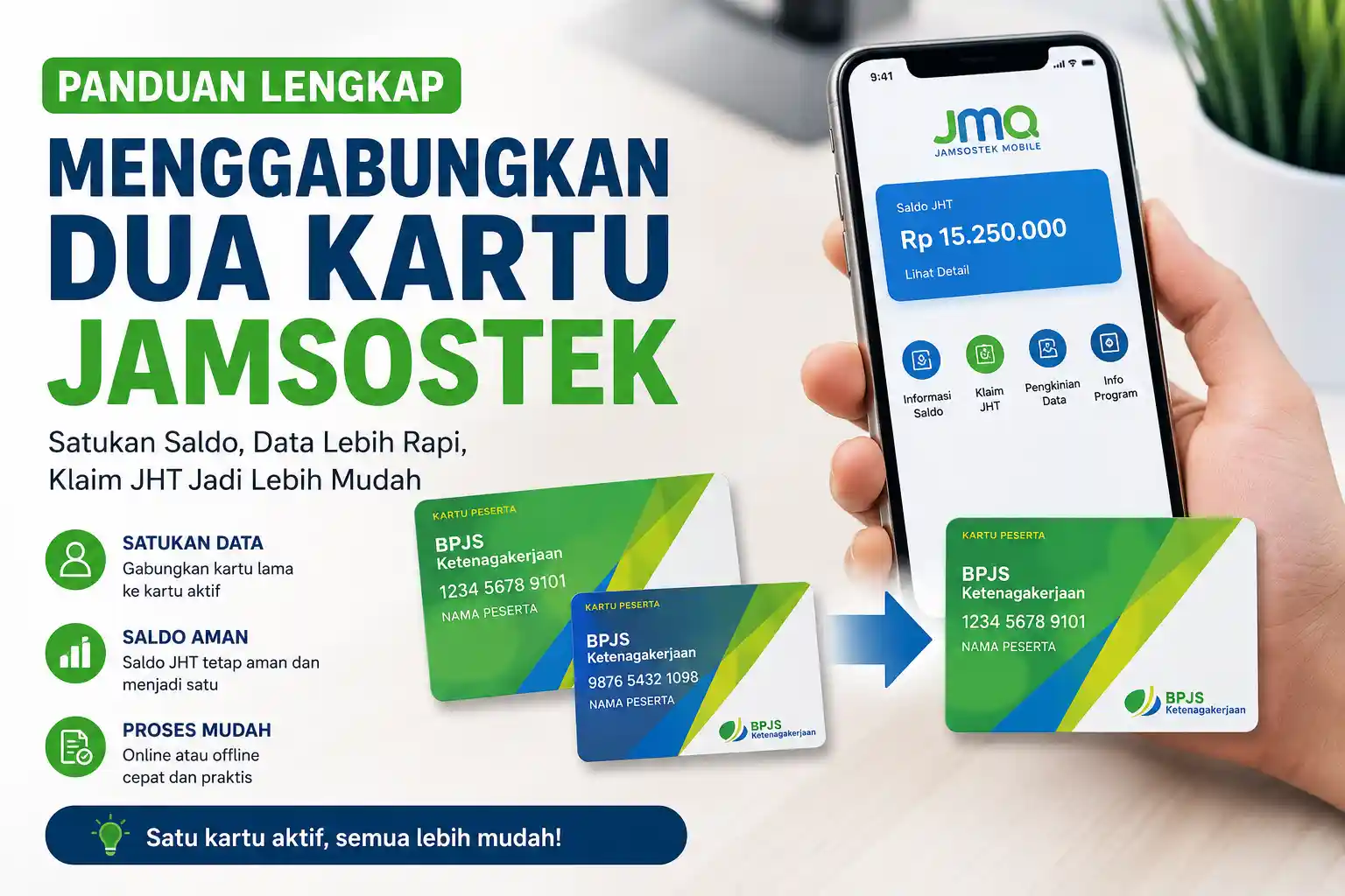 Panduan Menggabungkan Dua Kartu Jamsostek Panduan Menggabungkan Dua Kartu Jamsostek