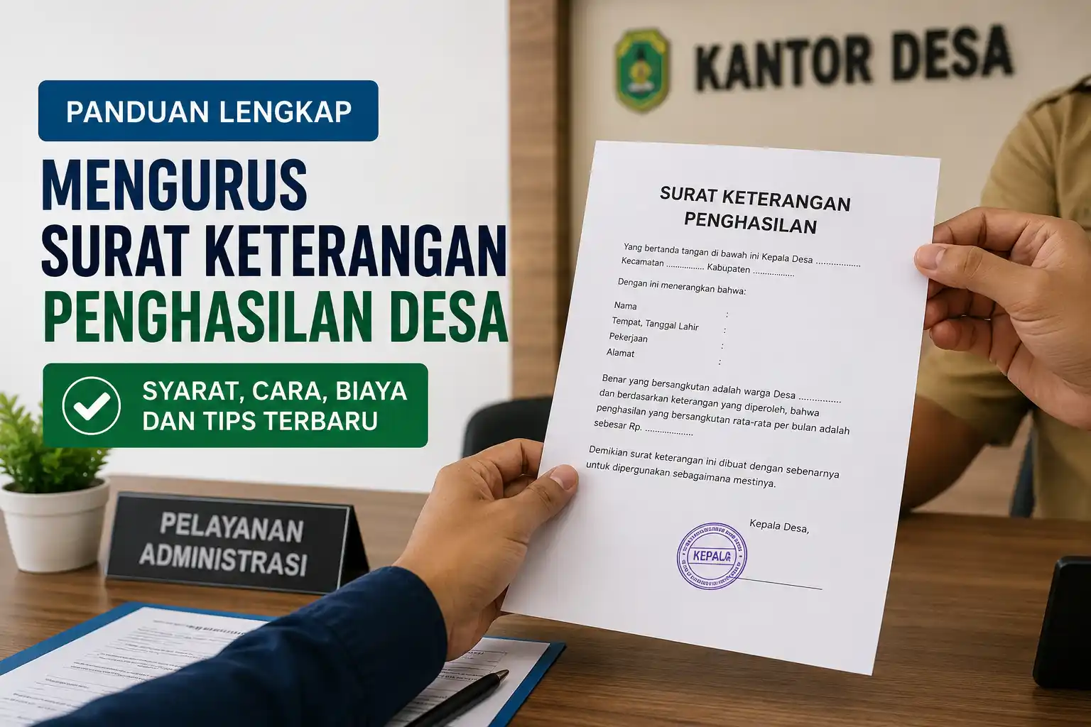 Panduan Mengurus Surat Keterangan Penghasilan Desa Panduan Mengurus Surat Keterangan Penghasilan Desa