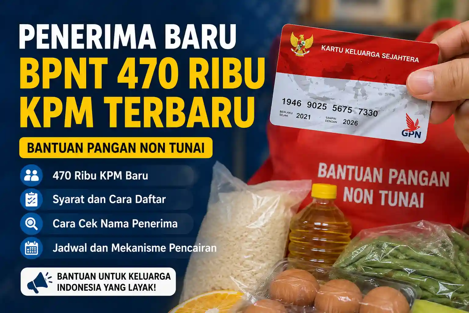 Penerima Baru BPNT 470 Ribu KPM Terbaru Penerima Baru BPNT 470 Ribu KPM Terbaru