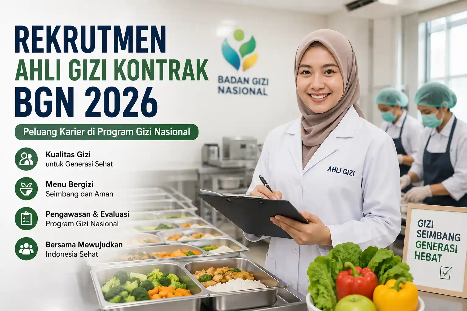 Rekrutmen Ahli Gizi Kontrak BGN 2026 Rekrutmen Ahli Gizi Kontrak BGN 2026