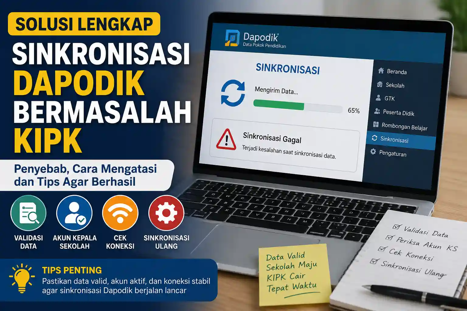 Solusi Sinkronisasi Dapodik Bermasalah Kipk Solusi Sinkronisasi Dapodik Bermasalah Kipk