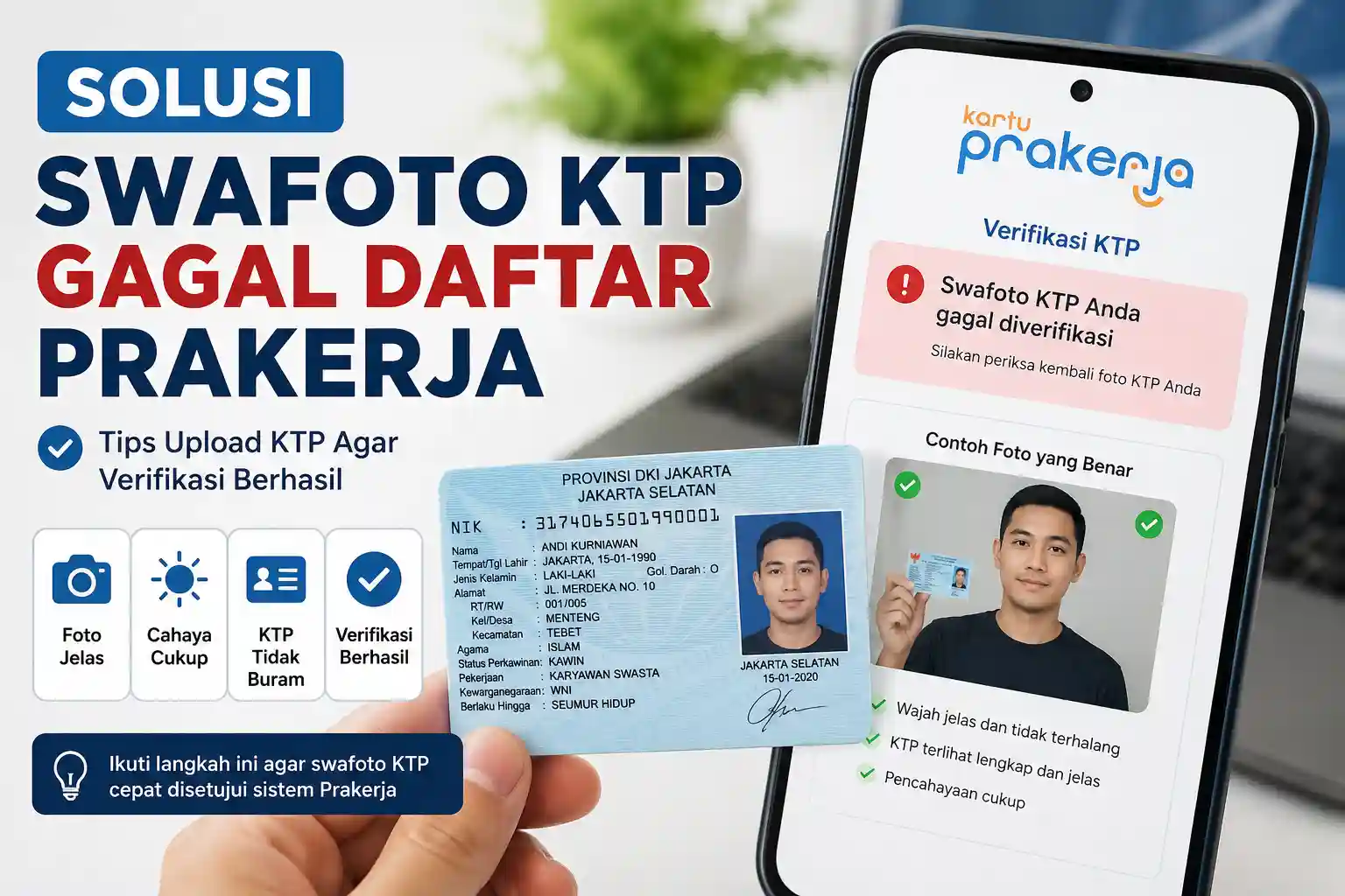 Solusi Swafoto Ktp Gagal Daftar Prakerja Solusi Swafoto Ktp Gagal Daftar Prakerja