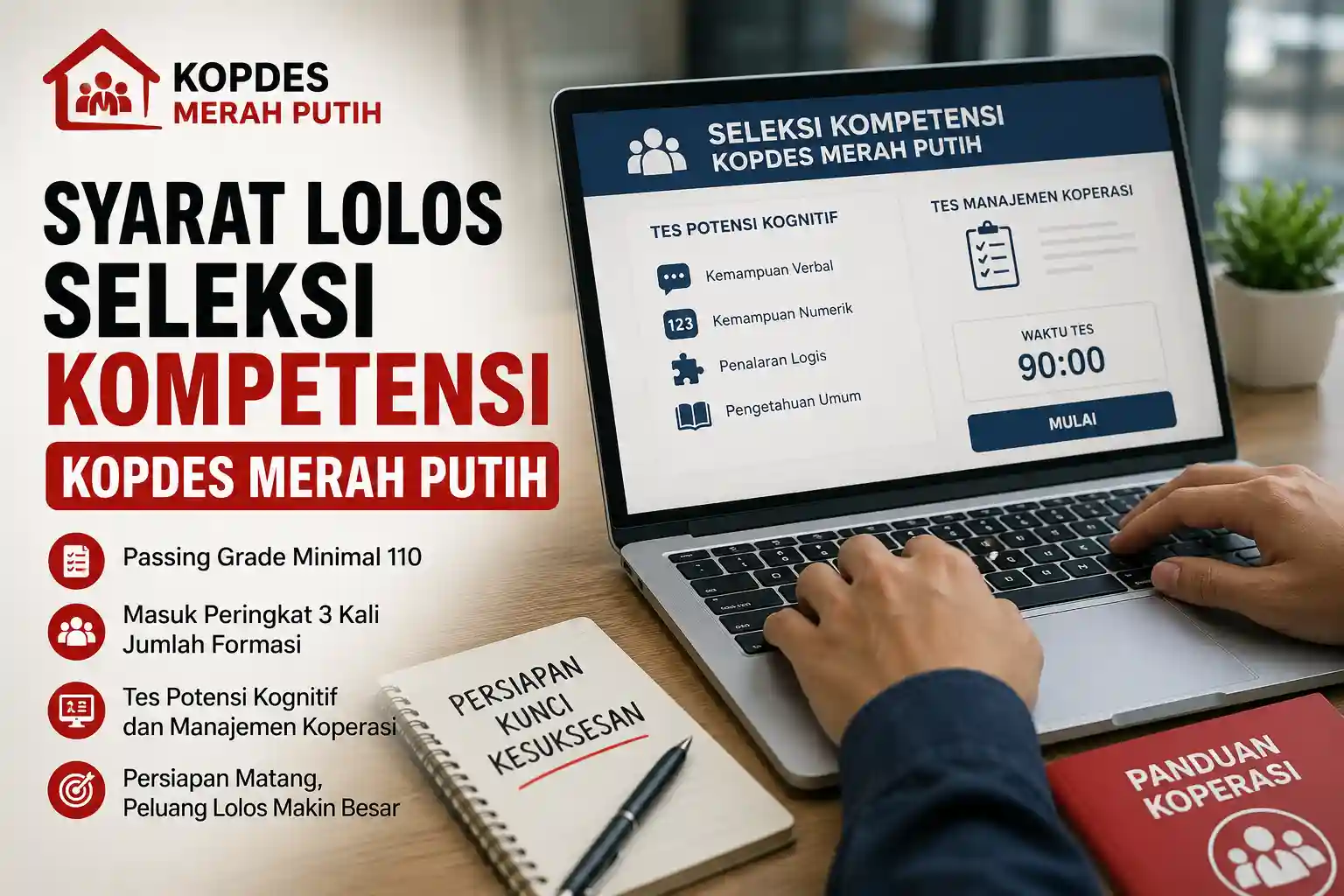 Syarat Lolos Seleksi Kompetensi Kopdes Merah Putih Syarat Lolos Seleksi Kompetensi Kopdes Merah Putih