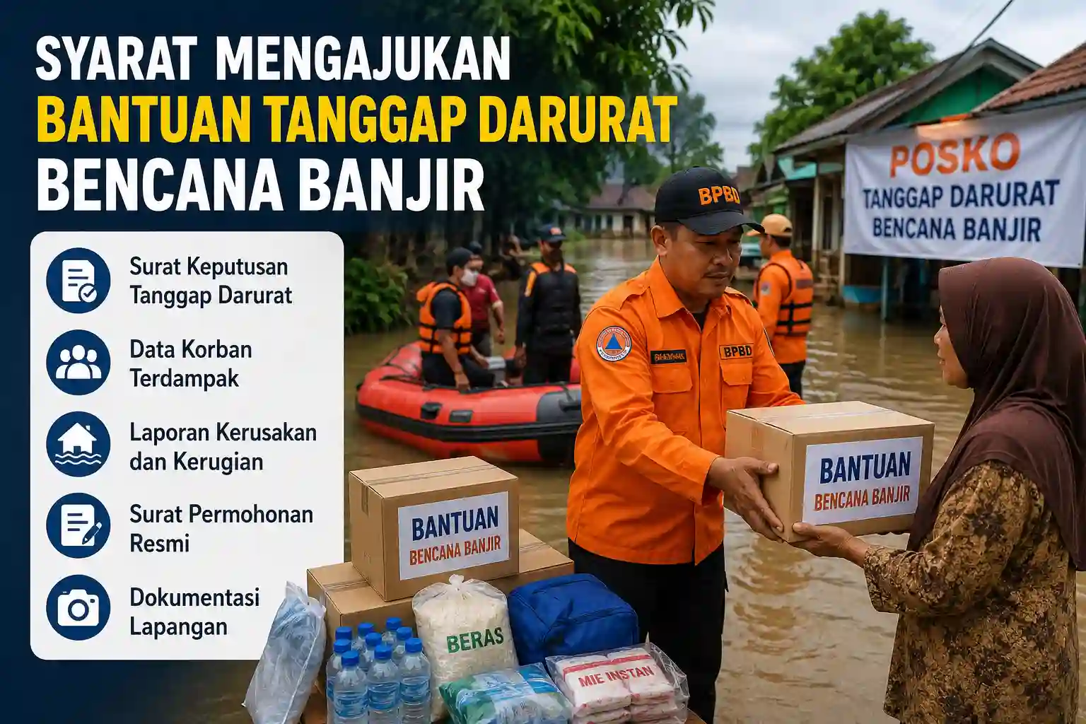 Syarat Mengajukan Bantuan Tanggap Darurat Bencana Banjir Syarat Mengajukan Bantuan Tanggap Darurat Bencana Banjir