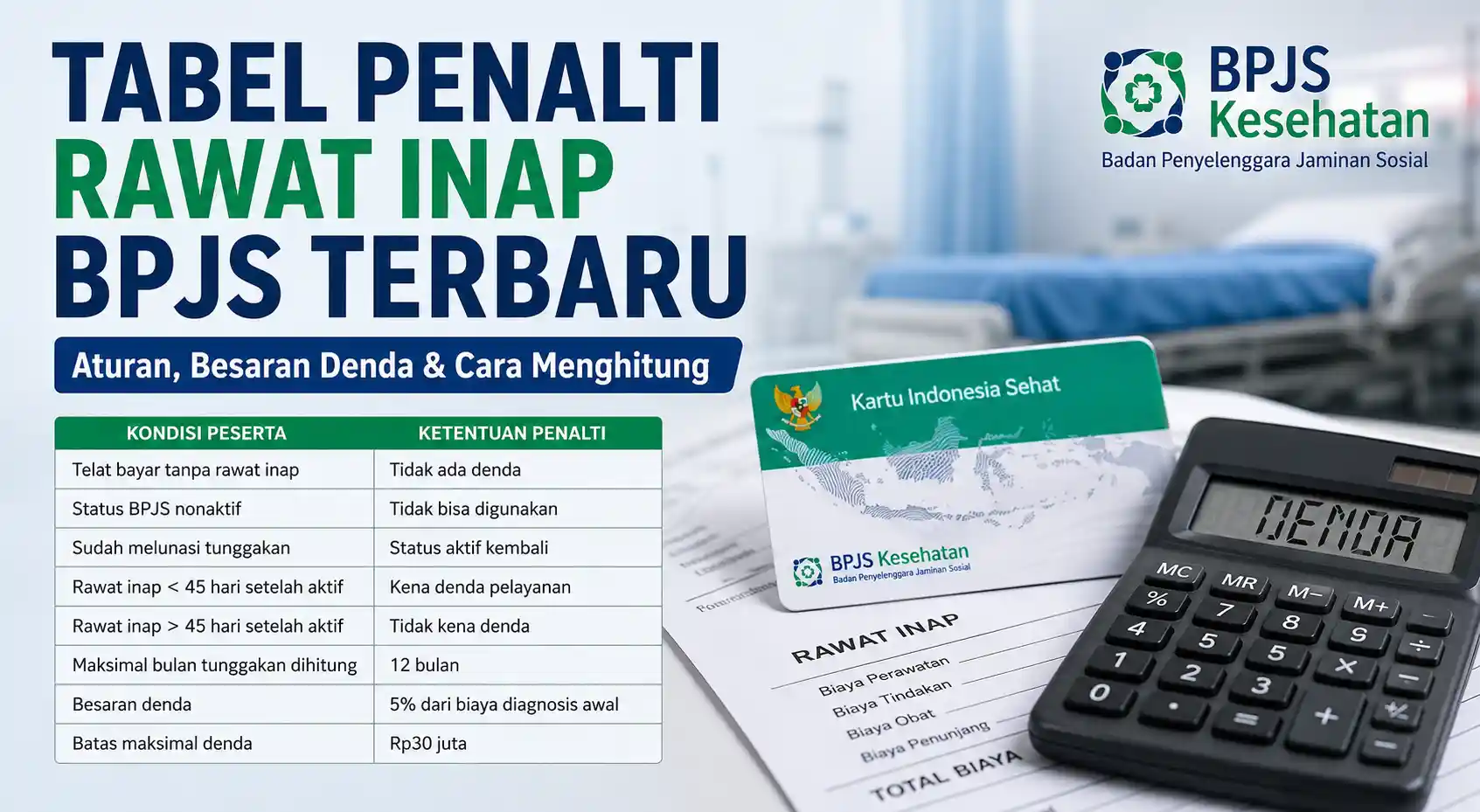 Tabel Penalti Rawat Inap Bpjs Terbaru Tabel Penalti Rawat Inap Bpjs Terbaru